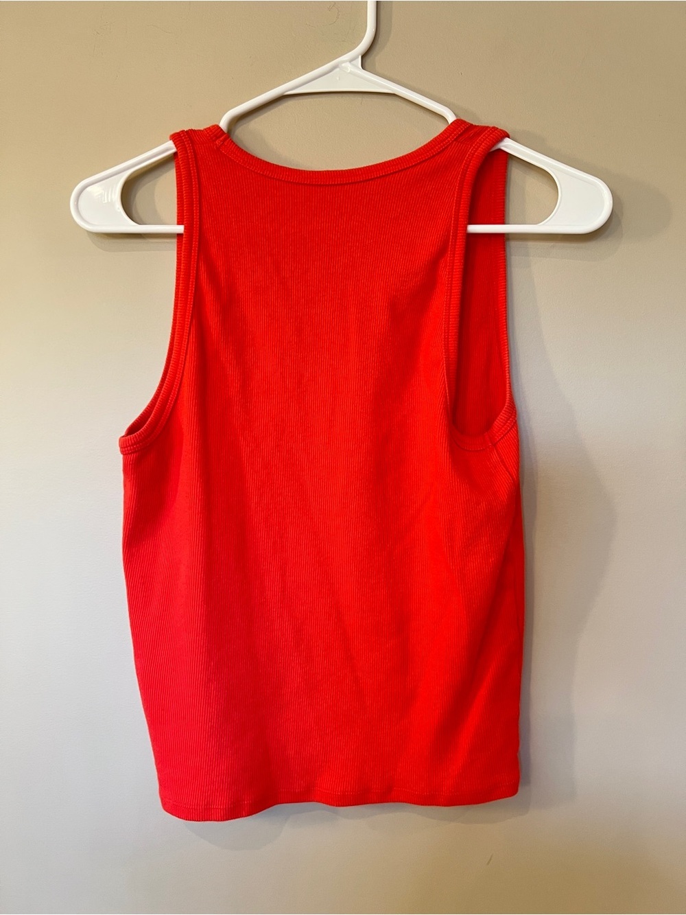 Gilly Hicks Ribbed Red Tank Top Size Large - Picture 5 of 5